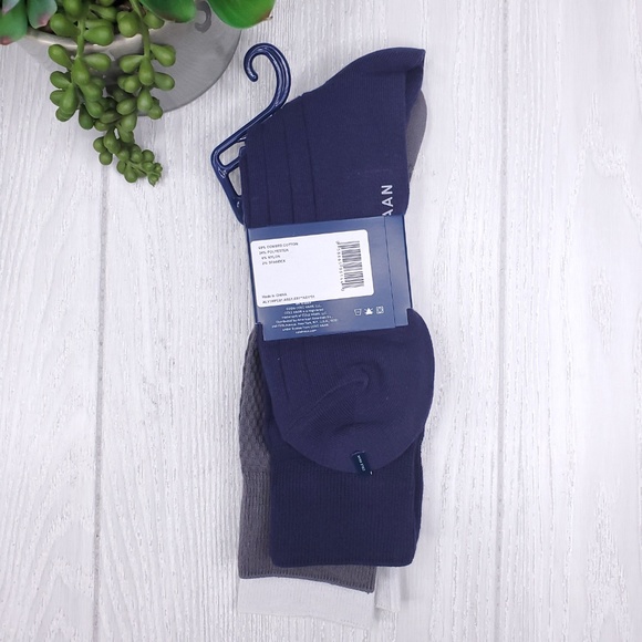 Cole Haan Argyle Men’s Crew Socks 3PK - Picture 4 of 6